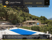 Tablet Screenshot of luxurygroupmallorca.com
